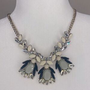 J. Crew Cluster Jeweled Crystal Necklace